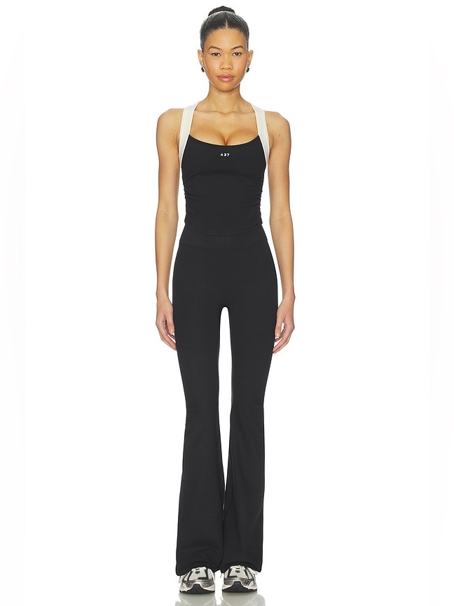 437 The Sculpt Tank Top In Black & Cream Size Large Nwt — image 3 of 8